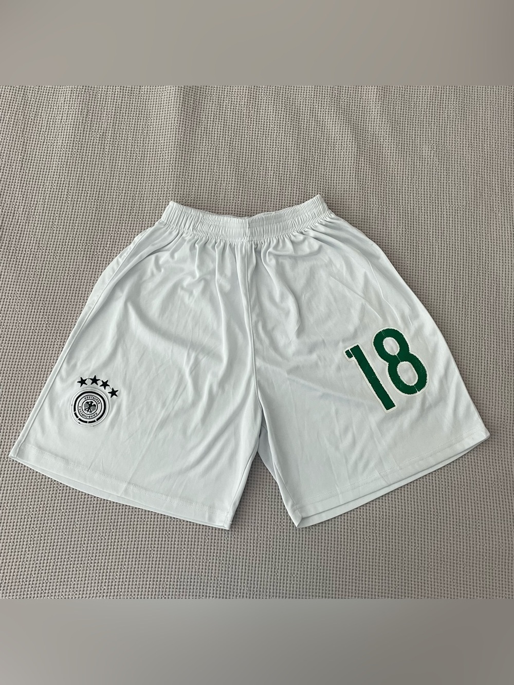 Adidas Germany National Soccer Team Shorts White #18 Men’s Size Small